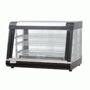 Romux® Vitrine Chauffante 3 Niveaux - 90 cm - 130 L - Température 30/85°C - 1840 W - Acier Inoxydable et Verre - Éclairage LED et Humidificateur Romux® Vitrine Chauffante 3 Niveaux - 90 cm - 130 L - Température 30/85°C - 1840 W - Acier Inoxydable et Verre - Éclairage LED et Humidificateur