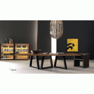 Table de réunion rectangulaire Kyo - Martex - Zebrano_0