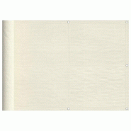 VidaXL Écran de balcon crème 75x1000 cm 100% polyester oxford Modèle Patio Delta - 4000195