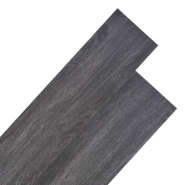 Vidaxl planches de plancher pvc non auto-adhésif 5,26 m² noir et blanc 245167