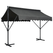 AUVENT IMPERMÉABLE SUR PIED 300 X 300 CM ANTHRACITE 02_0007476 AUVENT IMPERMÉABLE SUR PIED 300 X 300 CM ANTHRACITE 02_0007476