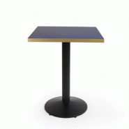 Bistromania Table de bistrot carré RONDO - Plateau BLEU MARINE - chants dorés - BIS007-F7914Matte58 Bistromania Table de bistrot carré RONDO - Plateau BLEU MARINE - chants dorés - BIS007-F7914Matte58