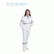 Blouson ambulancier unisexe rétroréfléchissant - polyester et coton avec doublure polaire amovible et 5 poches - REMI CONFECTION_0