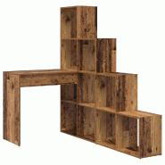 Bureau d'angle Bois Ancien 101,5 x 149,5 x 149,5 cm Modèle Titan Sud - 8721158934222