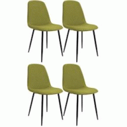 CLP Chaise de salle à manger Maryam Vert/Tissu - vert textile 327448 CLP Chaise de salle à manger Maryam Vert/Tissu - vert textile 327448