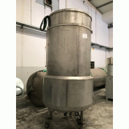 Cuve en inox 2 000 litres avec demi-canne d'occasion