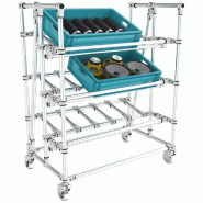 Etagère picking mobile 3 niveaux