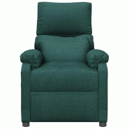Fauteuil inclinable électrique Vert foncé Tissu Modèle Iermelora - 8720286936726