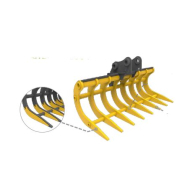 Godet fléco destiné aux travaux intensifs de dessouchage, et extraction des pierres