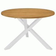 Helloshop26 - Table de salon salle à manger design blanc 120 cm MDF 0902299 - 3000124351306 Helloshop26 - Table de salon salle à manger design blanc 120 cm MDF 0902299 - 3000124351306