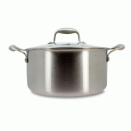 Menastyl - Faitout trinox revêtu 24cm en acier inoxydable - 3256391046272