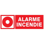 Panneaux rigides adhésifs photoluminescents 330x75 mm prévention incendie - PNGPSLAD-TL08/ARMI_0