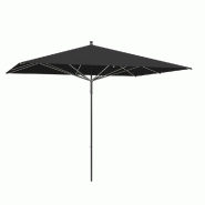 Parasol pour terrasse Pro Moorea rect.300x250cm - armature+toile+housse-noir