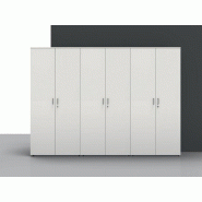 Armoire haute portes battantes Bulmin en mélaminé Armoire haute portes battantes Bulmin en mélaminé