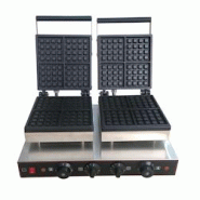 Romux® Gaufrier Électrique Professionnel Double en Acier Inox - Plaques en Fonte Antiadhésive - 8 Gaufres Carrées - 3200 W - 55x36 cm Romux® Gaufrier Électrique Professionnel Double en Acier Inox - Plaques en Fonte Antiadhésive - 8 Gaufres Carrées - 3200 W - 55x36 cm
