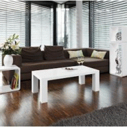 SalesFever Table basse rectangulaire | Laqué haute brillance | Bois MDF | L 120 x P 60 x H 40 cm | blanc - blanc Bois manufacturé 399279 SalesFever Table basse rectangulaire | Laqué haute brillance | Bois MDF | L 120 x P 60 x H 40 cm | blanc - blanc Bois manufacturé 399279