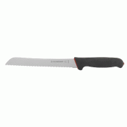 Schneider - Couteau à pain à prise en S, manche, manche : noir, rouge, 200 mm - noir acier 267020