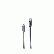 Shiverpeaks BASIC-S Câble USB 2.0, mâle C - mâle A, 1 m - noir 4017538121035