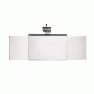 Vanerum Triptyque BASIC+ pour VPI tactile - H130xL200 cm émail e3 blanc feutre - Tableau Blanc Inte