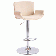 VidaXL Tabouret De Bar Crème Similicuir - beige 287377