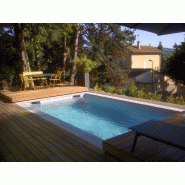 Abri piscine plat STILYS - amovible, manuel, en aluminium avec terrasse mobile sur rail_1