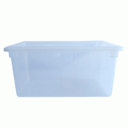 DBMARK 182612PP-190 - Bac de rangement de 64,4 litres - (46 x 66 x 30 cm) - Polypropylène translucide - (Couvercle non inclus) - Vente à l'unité -