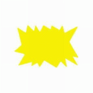 Eclaté jaune 8x12cm - par 30 - signalétique, offres spéciales, soldes