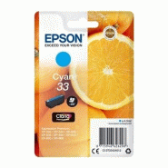 Epson 33 - Orange Cartouche Cyan C13T33424012 (T3342) - bleu 8715946600512