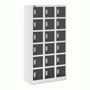 Helloshop26 - Armoire vestiaire 18 compartiments 180 cm gris 14_0000472 - 3000159358981 Helloshop26 - Armoire vestiaire 18 compartiments 180 cm gris 14_0000472 - 3000159358981