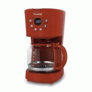 Menastyl - Cafetière retro 1.5l en polypropylène et acier inoxydable brique - 3256391050323