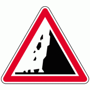 Panneau A19 - chute de pierres