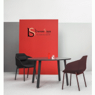 Petite table de réunion ronde - MDD. - 100, Anthracite, Anthracite_0