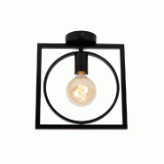 Plafonnier Led  1xE27  Métal Noir - Lucide - Suus - noir métal 5411212010865