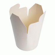 Pot à pâtes blanc 1064ml fermeture croisillon - par 50