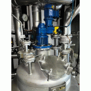 Réacteur justinox atex inox 316l 380 litres d'occasion avec demi tige et isolation thermique - référence                        :                         c9680