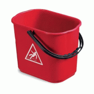 Seau 16 lt rouge sans essoreur pour Master Lux