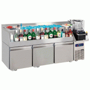 Station bar cocktail réfrigérée à 3 tiroirs avec vasque et bac à glace avec fauxfond 1600x600 mm - VIRTUS - 0615402909754 Station bar cocktail réfrigérée à 3 tiroirs avec vasque et bac à glace avec fauxfond 1600x600 mm - VIRTUS - 0615402909754