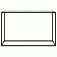 VidaXL Table console Transparent 120x35x75 cm Verre trempé Modèle Orion - 322815