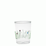 Zafferano Lot de 4 Tumbler 4 Stagioni en Verre Borosilicate Travaillé à la Main, Set de 4 Verres Colorés Multicolores pour Table et Design Élégan