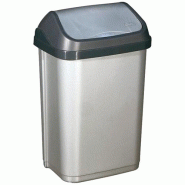 ALUMINIUM ET PLASTIQ Poubelle couvercle basculant 25 L - 035-1092281