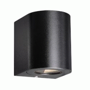 Applique murale CANTO 2 Aluminium Seaside noir, H.10.6 - IP44 - LED Module /Nordlux Extérieur - noir 5704924016493