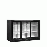 Arrière bar réfrigéré 3 portes DB301S-3 noir TEFCOLD
