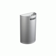 Corbeille murale 40 litres decrochable arkea gris metal ref 58403