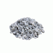 Gravier roulé 8/15 blanc lunaire - Marbre - 1.5 ton/m3