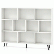 Helloshop26 - Étagère à 10 cubes 140 x 24 x 107 cm organisateur de rangement avec sécurité antichute design moderne en bois mdf 20_0014788 - 3000