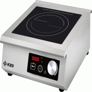 KBS Gastrotechnik KBS Cuisinière à induction 5 Kw avec bouton rotatif Schott Ceran Prêt à raccorder 400V - 10911013