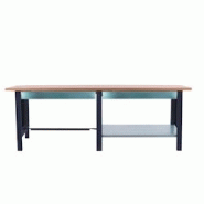 PROREGAL Etabli BUFFALO WOOD avec 2x Tiroir| HxLxP 86,5x210x75cm | Capacité de Charge 1000kg | Anthracite - noir métal PR_RS157-78 PROREGAL Etabli BUFFALO WOOD avec 2x Tiroir| HxLxP 86,5x210x75cm | Capacité de Charge 1000kg | Anthracite - noir métal PR_RS157-78