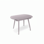 SOLOLED Table Extensible Kyoto Four En Verre Trempé Gris Jusqu'À 180 Cm - gris 8033959242315