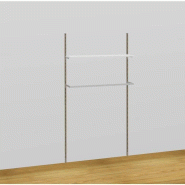 Système Queen Vogue crémaillères chromé L.120 x H.240 cm Système Queen Vogue crémaillères chromé L.120 x H.240 cm