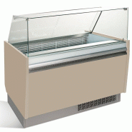 Vitrine de présentation glacier 10+10 bacs - ESTI Multicouleurs - Beige